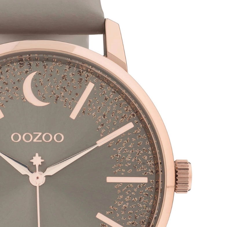 ΡΟΛΟΙ OOZOO C11041 OOZOO Timepieces Brown Leather Strap