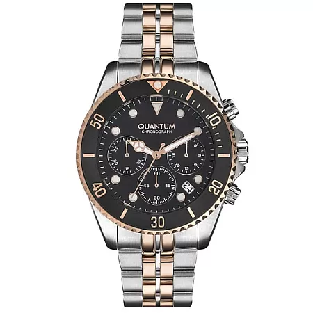 ΡΟΛΟΙ QUANTUM   PWG930.550 QUANTUM Chronograph Two Tone Metallic Bracelet