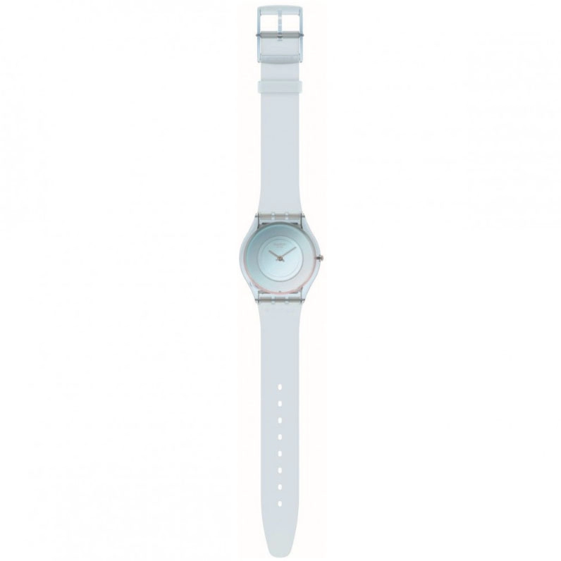 ΡΟΛΟΙ SWATCH  SS08S100 SWATCH Aurora Sky  Blue Silicone Strap