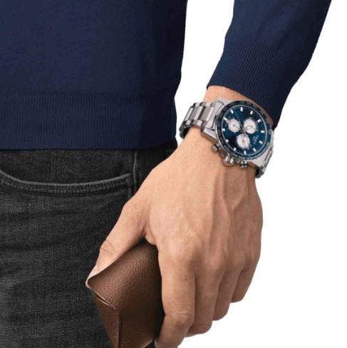 ΡΟΛΟΙ TISSOT  T1256171104100 TISSOT T-Sport Supersport Chronograph Silver Stainless Steel Bracelet