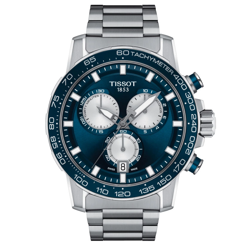 ΡΟΛΟΙ TISSOT  T1256171104100 TISSOT T-Sport Supersport Chronograph Silver Stainless Steel Bracelet