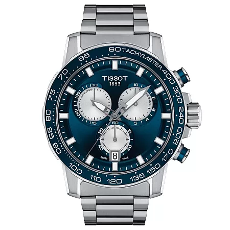 ΡΟΛΟΙ TISSOT  T1256171104100 TISSOT T-Sport Supersport Chronograph Silver Stainless Steel Bracelet