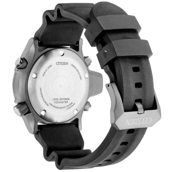ΡΟΛΟΙ CITIZEN  JP2007-17W CITIZEN Promaster Divers Chronograph Black Rubber Strap