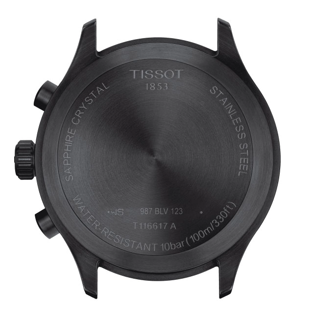 ΡΟΛΟΙ TISSOT  T1166173605203 TISSOT T-Sport Chrono XL Chronograph Black Leather Strap