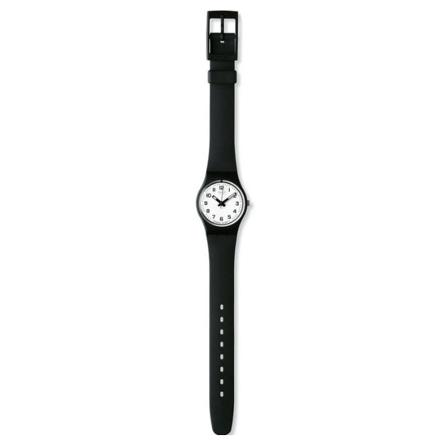 ΡΟΛΟΙ SWATCH  LB153 SWATCH Something New Black Rubber Strap