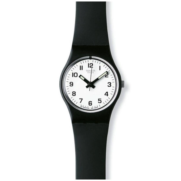 ΡΟΛΟΙ SWATCH  LB153 SWATCH Something New Black Rubber Strap