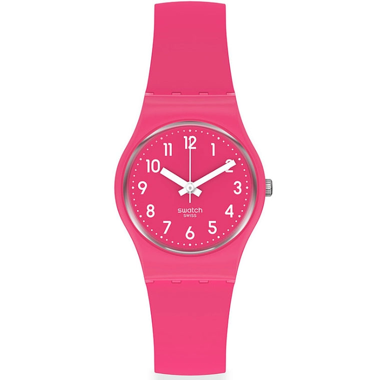 ΡΟΛΟΙ SWATCH  LR123C SWATCH  Back  Pink Berry Silicone Strap