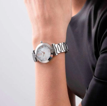 ΡΟΛΟΙ GUESS COLLECTION Y96003L1MF GUESS Collection Illusion Crystals Silver Stainless Steel Bracelet