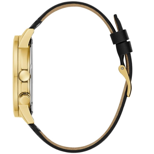 ΡΟΛΟΙ GUESS  GW0540G1 GUESS Spec Black Leather Strap