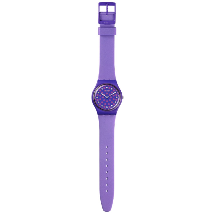 ΡΟΛΟΙ SWATCH  SO31V100 SWATCH Perfect Plum Purple Silicone Strap