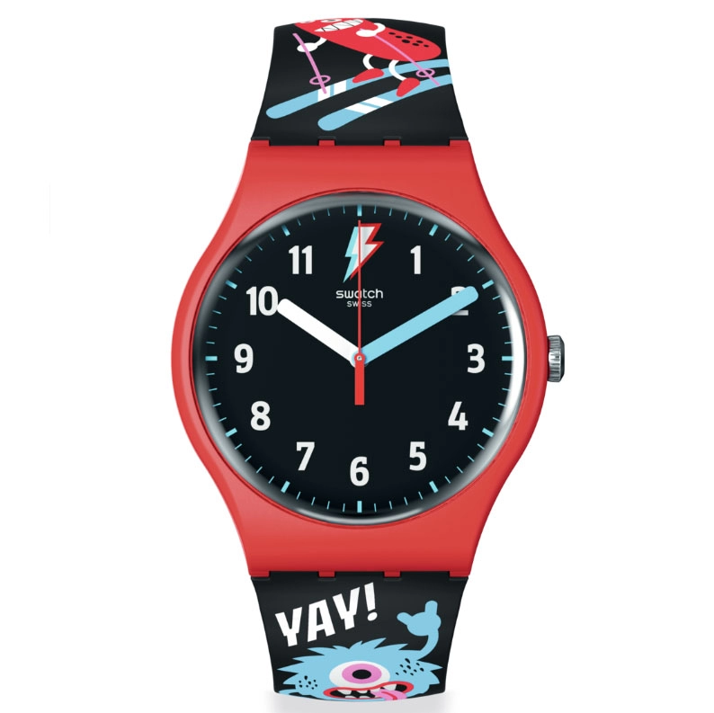 ΡΟΛΟΙ SWATCH   SZS38 SWATCH Time Together  Set Multicolor Silicone Strap