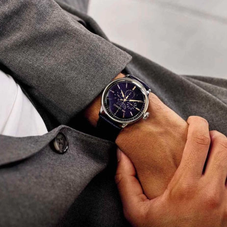 ΡΟΛΟΙ CERRUTI CIWGF2224605 CERRUTI Dervio Blue Leather Strap