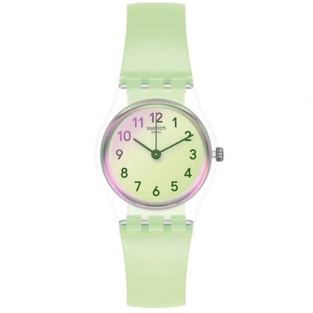 ΡΟΛΟΙ SWATCH   LK397 SWATCH Casual Green Light Green Silicone Strap
