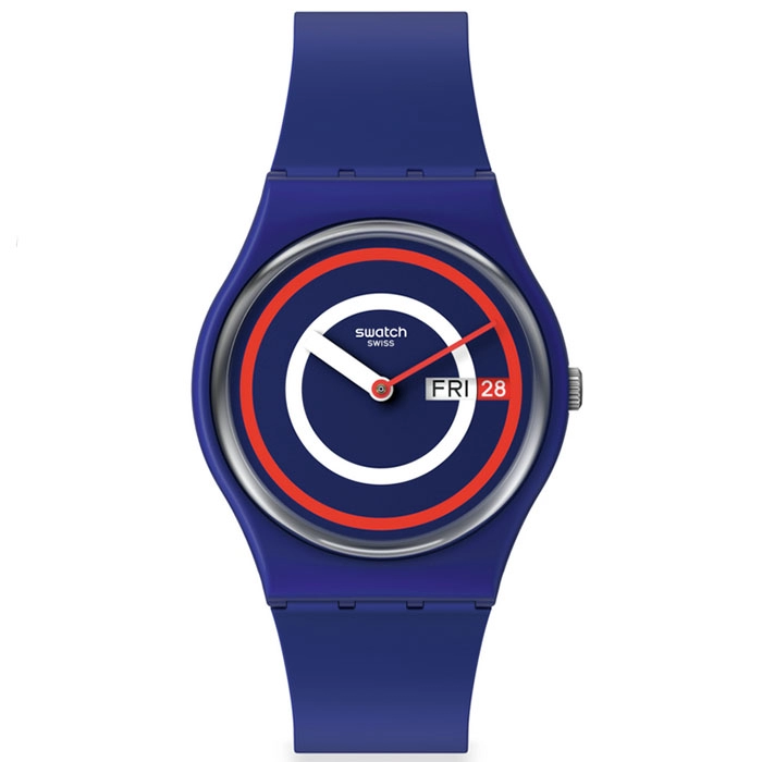 ΡΟΛΟΙ SWATCH  SO28N703  SWATCH  Gent Biosourced  Blue To Basics Blue Silicone Strap