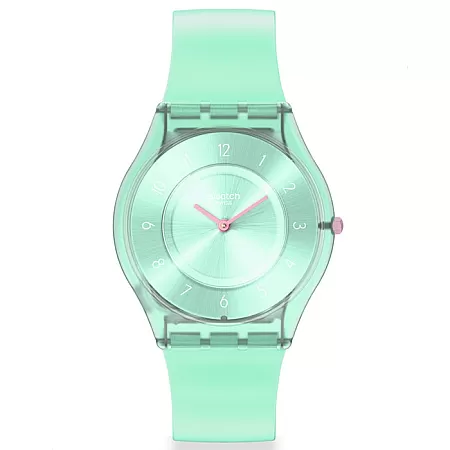 ΡΟΛΟΙ SWATCH  SS08L100 SWATCH Pastelious Teal Light Blue Silicone Strap