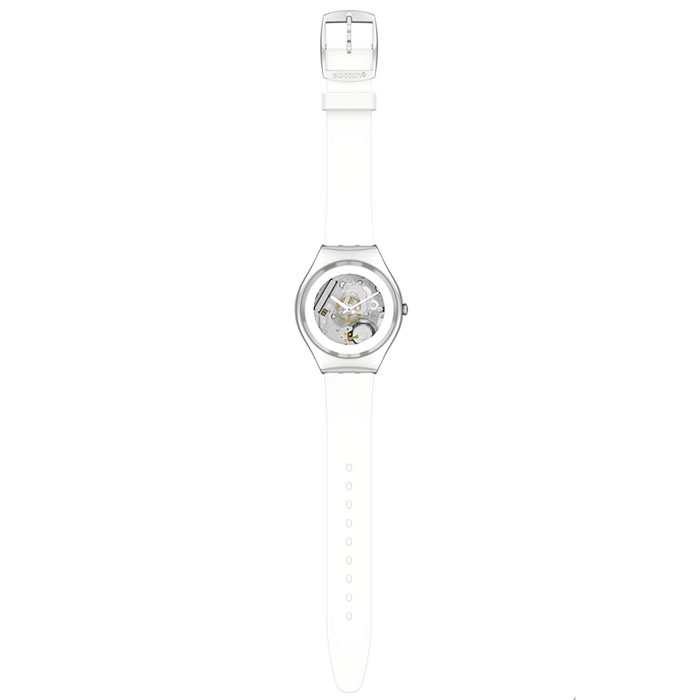 ΡΟΛΟΙ SWATCH SYXS138 SWATCH Pure White Irony White Silicone Strap