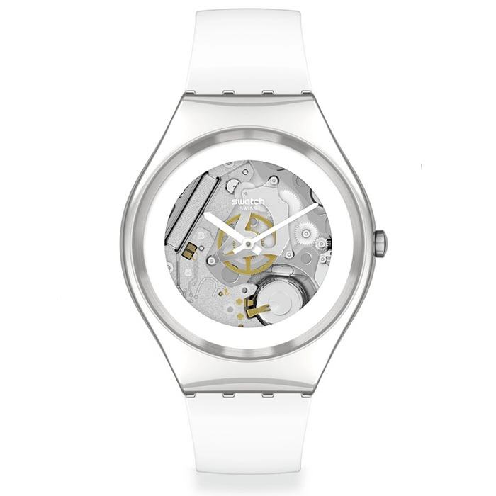 ΡΟΛΟΙ SWATCH SYXS138 SWATCH Pure White Irony White Silicone Strap