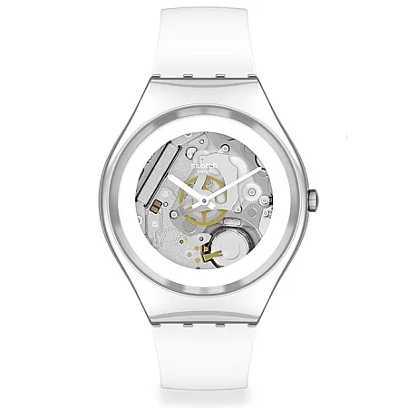 ΡΟΛΟΙ SWATCH SYXS138 SWATCH Pure White Irony White Silicone Strap