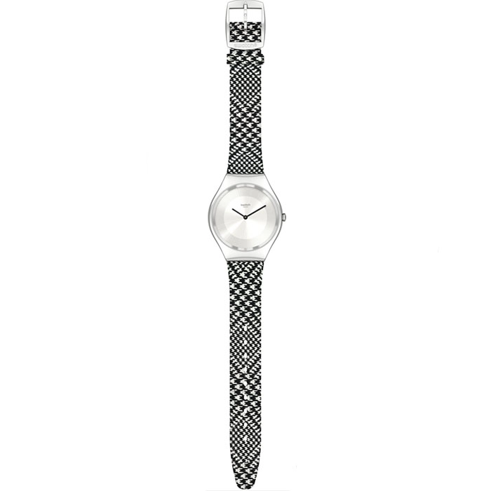 ΡΟΛΟΙ SWATCH SYXS142 SWATCH Irony Black'N'White Fabric Strap