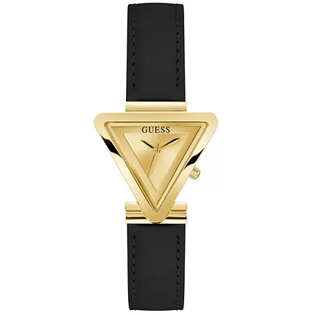 ΡΟΛΟΙ GUESS  GW0548L3 GUESS Fame Black Leather Strap