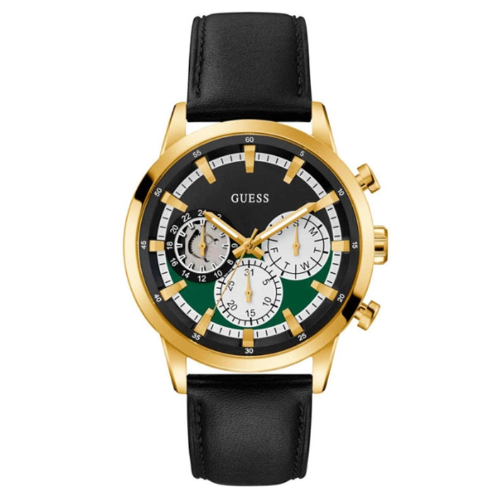 ΡΟΛΟΙ GUESS  GW0581G2 GUESS Insider Black Leather Strap