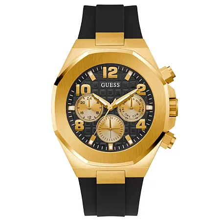 ΡΟΛΟΙ GUESS  GW0583G2 GUESS Empire Black Rubber Strap