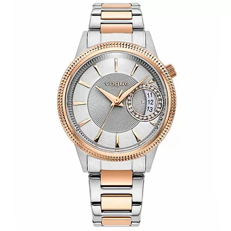 ΡΟΛΟΙ VOGUE  2020613171 VOGUE Marseille Mini Crystals Two Tone Stainless Steel Bracelet