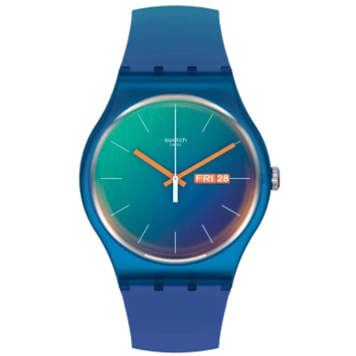 ΡΟΛΟΙ SWATCH  SO29N708 SWATCH Fade To Teal Multicolor Silicone Strap