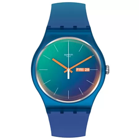 ΡΟΛΟΙ SWATCH  SO29N708 SWATCH Fade To Teal Multicolor Silicone Strap