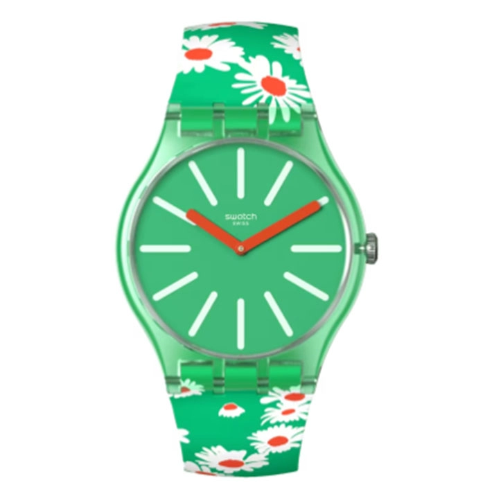 ΡΟΛΟΙ SWATCH SO29G104 SWATCH Meadow Flowers Multicolor Silicone Strap