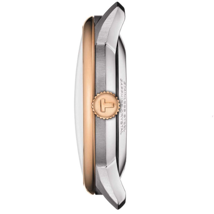 ΡΟΛΟΙ TISSOT  T1398072203800 TISSOT T-Classic Chemin Des Tourelles Automatic Two Tone Stainless Steel Bracelet