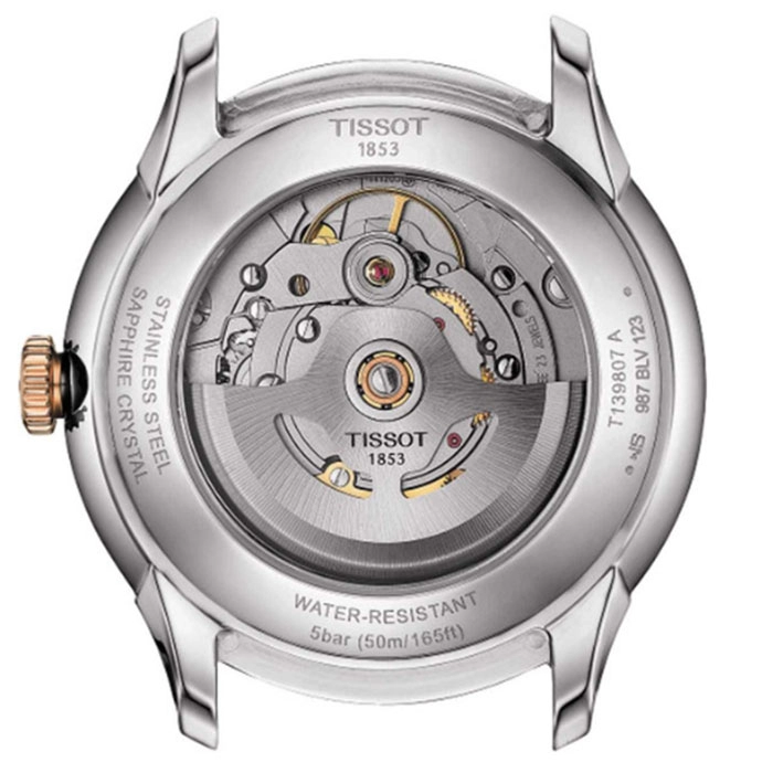 ΡΟΛΟΙ TISSOT  T1398072203800 TISSOT T-Classic Chemin Des Tourelles Automatic Two Tone Stainless Steel Bracelet