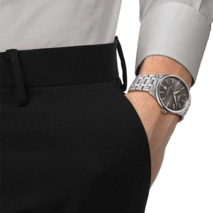 ΡΟΛΟΙ TISSOT  T1398071106100 TISSOT T-Classic Chemin Des Tourelles Automatic Silver Stainless Steel Bracelet
