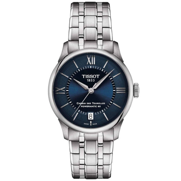 ΡΟΛΟΙ TISSOT  T1392071104800 TISSOT T-Classic Chemin Des Tourelles Automatic Silver Stainless Steel Bracelet