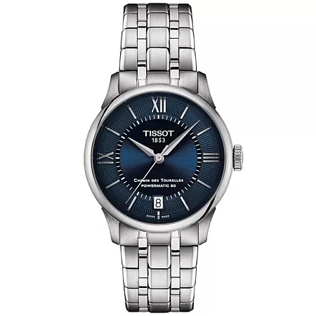 ΡΟΛΟΙ TISSOT  T1392071104800 TISSOT T-Classic Chemin Des Tourelles Automatic Silver Stainless Steel Bracelet