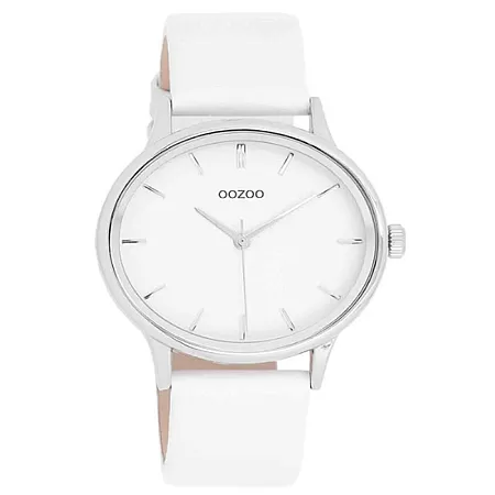 ΡΟΛΟΙ OOZOO  C11157 OOZOO Timepieces  White Leather Strap