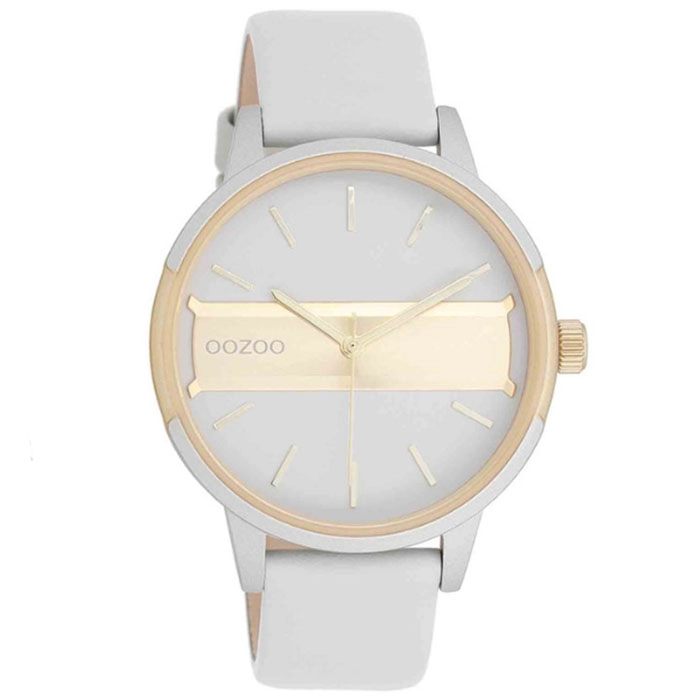 ΡΟΛΟΙ OOZOO  C11152 OOZOO Timepieces Grey Leather Strap