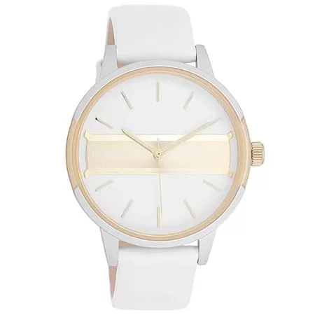 ΡΟΛΟΙ OOZOO  C11150 OOZOO Timepieces White Leather Strap