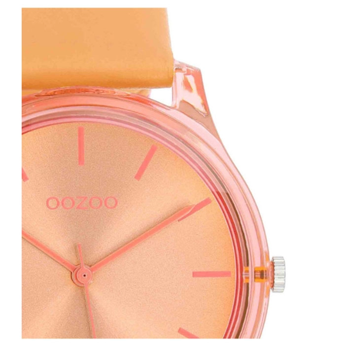 ΡΟΛΟΙ OOZOO  C11141 OOZOO Timepieces Orange Leather Strap