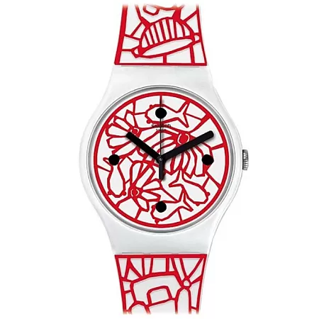 ΡΟΛΟΙ SWATCH   SUOZ259C SWATCH Mediterranean Views Cutotto Two Tone Silicone Strap
