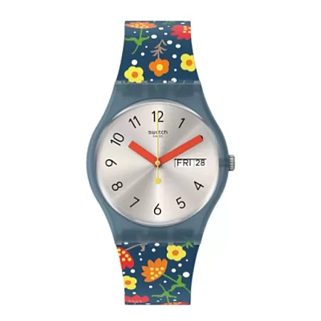 ΡΟΛΟΙ SWATCH  SO28N704 SWATCH Essence Of Flower Multicolor Silicone Strap