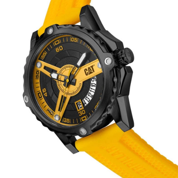 ΡΟΛΟΙ CATERPILLAR  AM14121223 CATERPILLAR Newport Black Silicone Strap