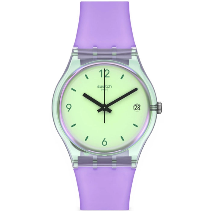 ΡΟΛΟΙ SWATCH  SO28G401 SWATCH Mystic Sunrise Pruple Silicone Strap