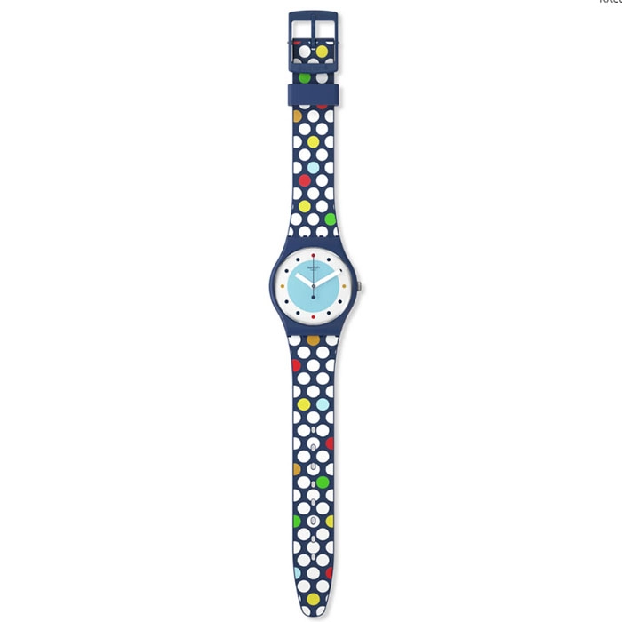 ΡΟΛΟΙ SWATCH  SO28N115 SWATCH Spots Of Joy Multicolor Silicone Strap