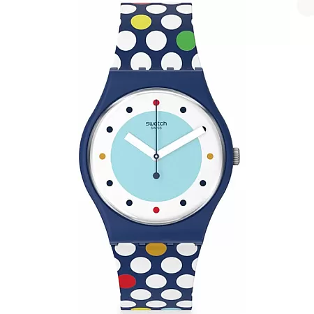 ΡΟΛΟΙ SWATCH  SO28N115 SWATCH Spots Of Joy Multicolor Silicone Strap