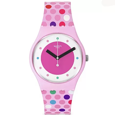 ΡΟΛΟΙ SWATCH  SO28P109 SWATCH Blowing Bubbles Multicolor Silicone Strap