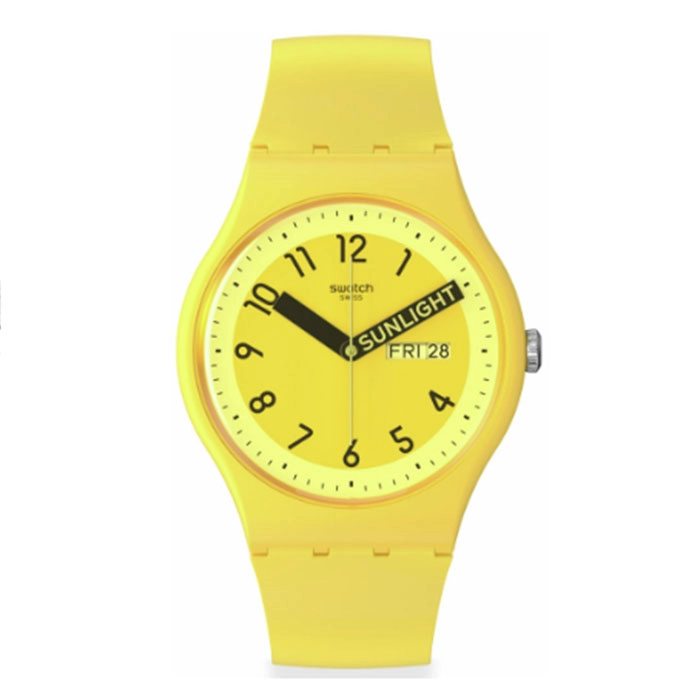 ΡΟΛΟΙ SWATCH  SO29J702 SWATCH Proudly Yellow  Silicone Strap