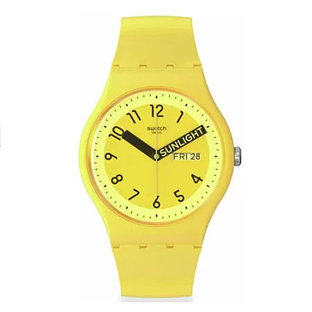 ΡΟΛΟΙ SWATCH  SO29J702 SWATCH Proudly Yellow  Silicone Strap