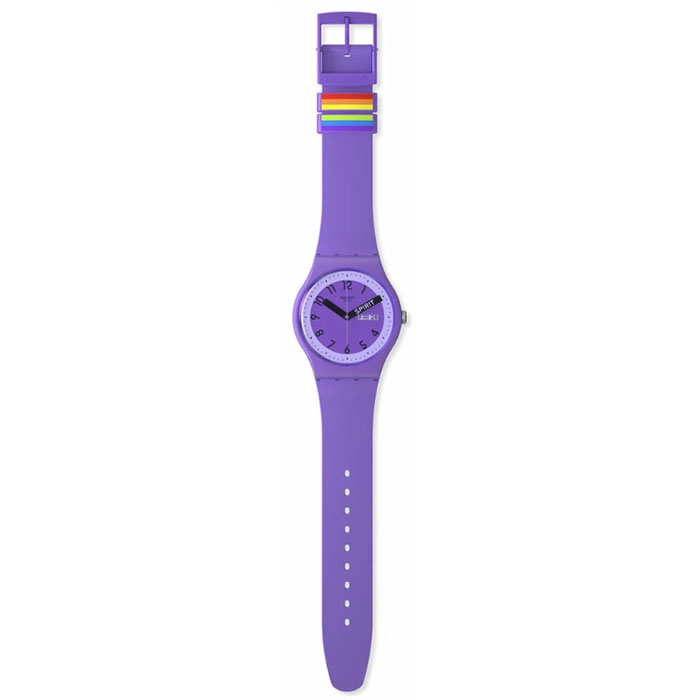 ΡΟΛΟΙ SWATCH   SO29V700 SWATCH Proudly Violet Silicone Strap