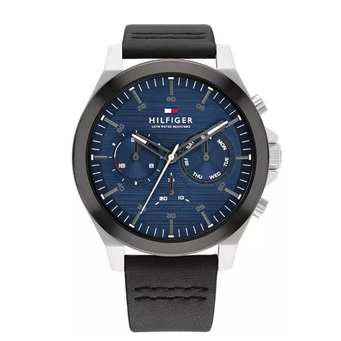 ΡΟΛΟΙ TOMMY HILFIGER 1710523 TOMMY HILFIGER Lance Black Leather Strap